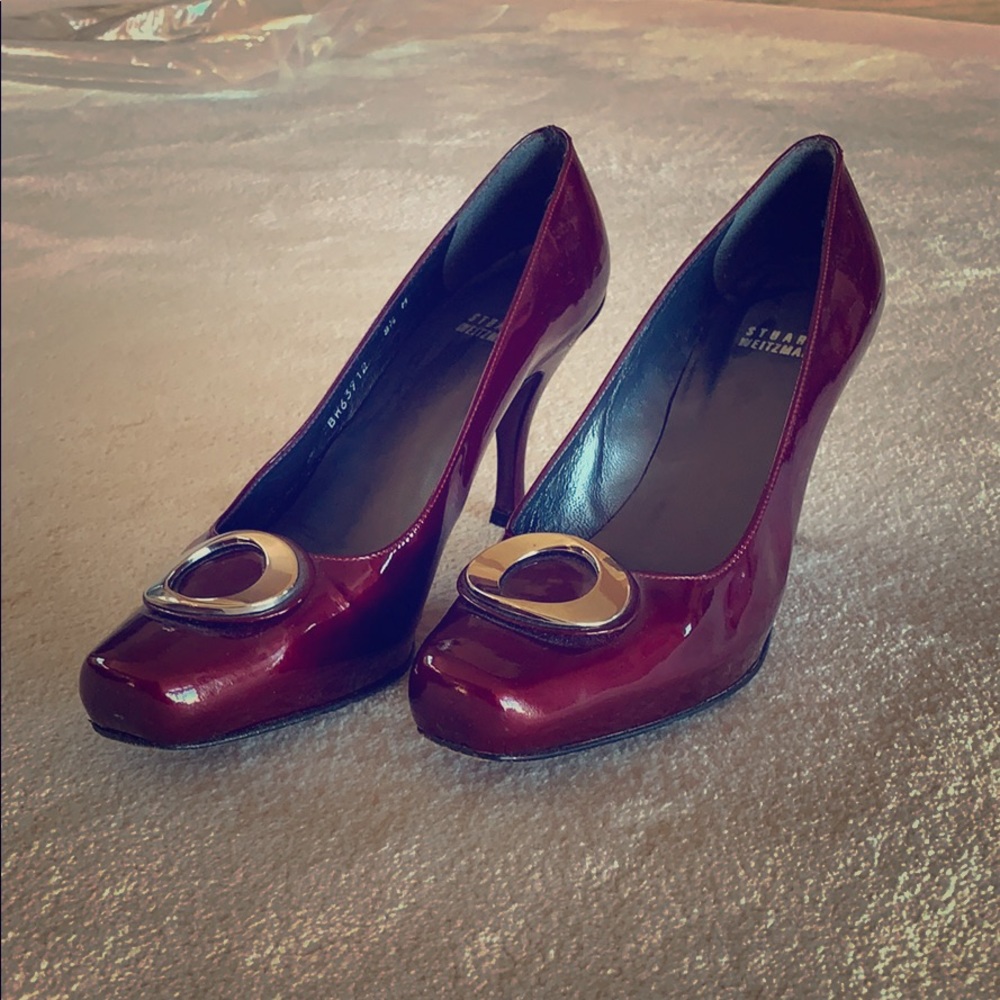Red and Silver pumps